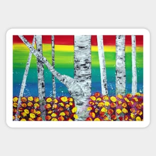 Rainbow Forest Sticker